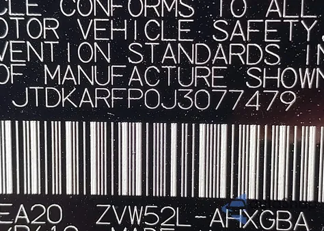 2018 Toyota Prius Prime Advanced from USA, damaged, VIN JTDKARFP0J3077479